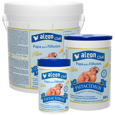 Papa Para Filhotes Psitacídeos Alcon Club 160g - Solos Agropet