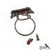 KIT LUXO - ALÇA + PUXADOR + TRAMELA GRAFITE - COM ASAS - G