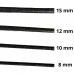 POLEIRO EM BARRA DE 90 CM CORTIÇA PRETA 10 MM