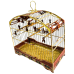 GAIOLA MADEIRARTE COLEIRO SUPER LUXO ESCURA - MODELO 4